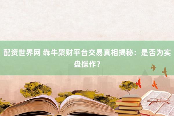 配资世界网 犇牛聚财平台交易真相揭秘：是否为实盘操作？